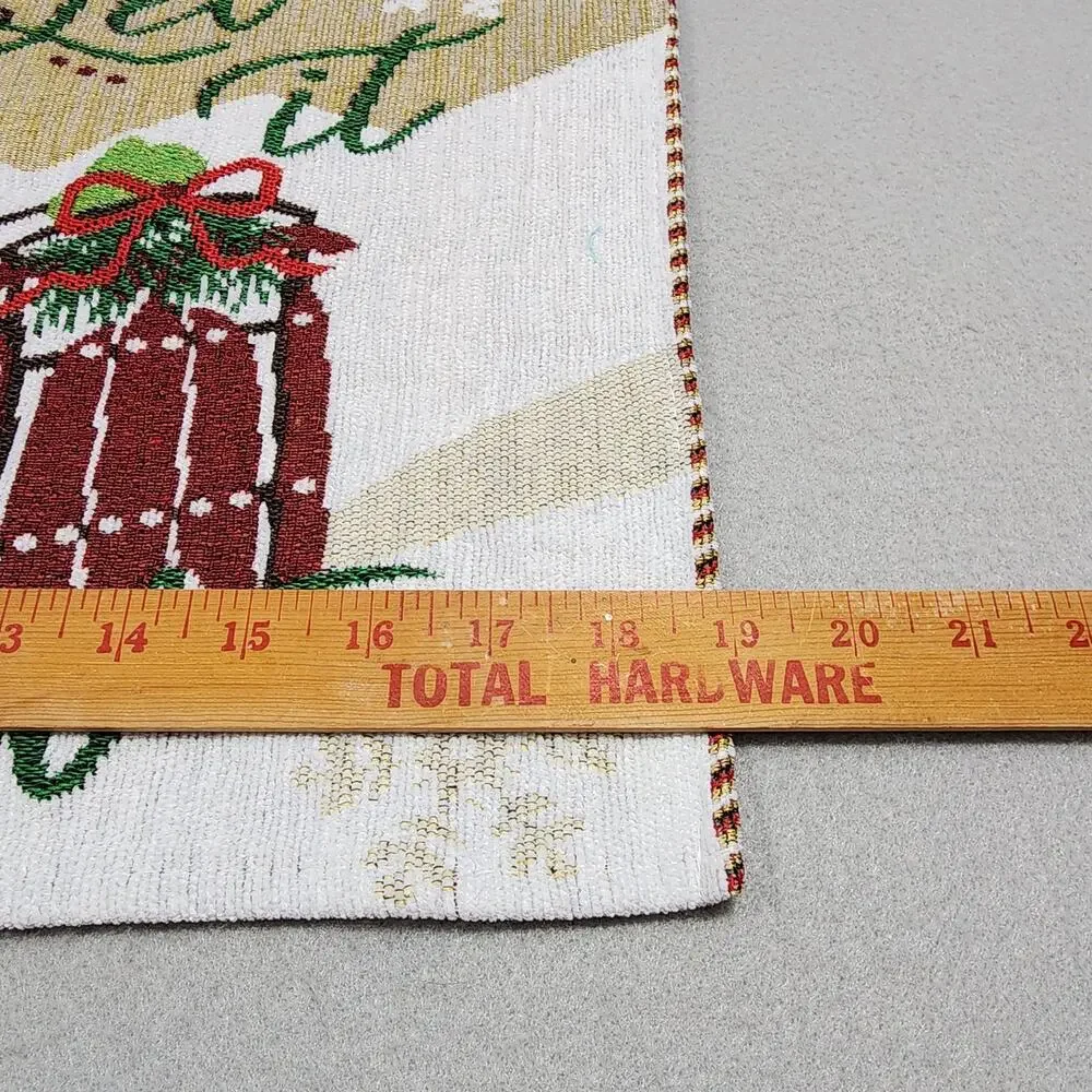 LET IT SNOW Snowman Tapestry Placemats 19x12 Set of 2 Christmas Holiday Decor